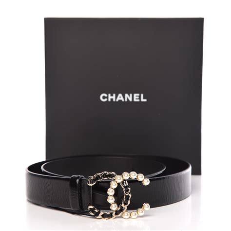 chanel belt pearl